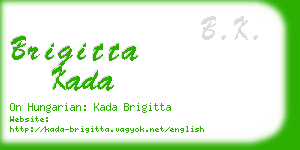 brigitta kada business card